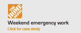 The Home Depot - Weekend emergency work